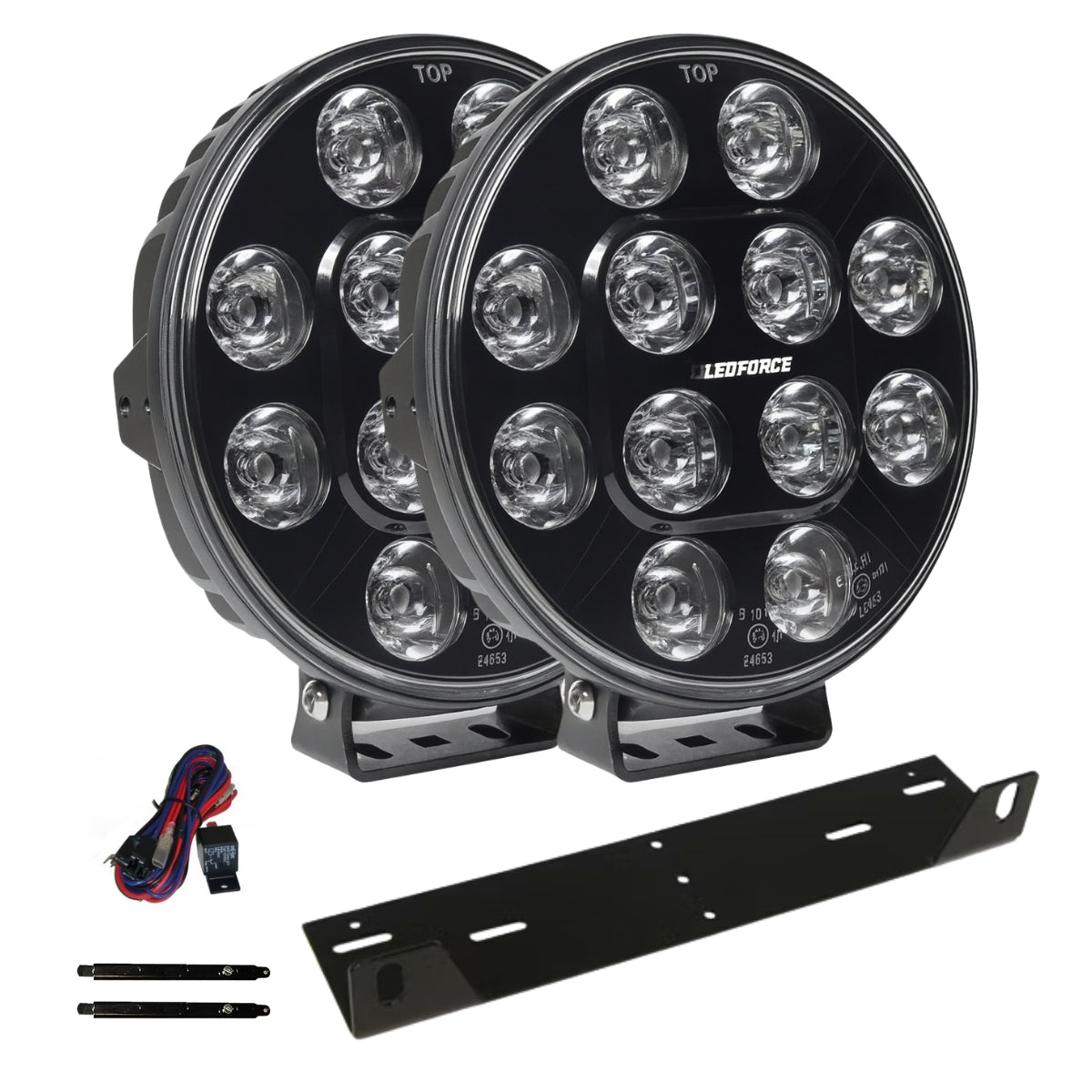 2per-Fernscheinwerfer - LEDFORCE X-LED 120W - 220mm - 9"