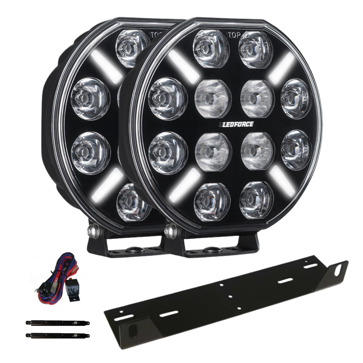 2per-Fernscheinwerfer - LEDFORCE X-LED+ V2 160W - 220mm - 9"